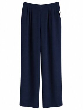 New TALBOTS size 12 blue pull on pants, elastic waist & pockets. Relaxed fit